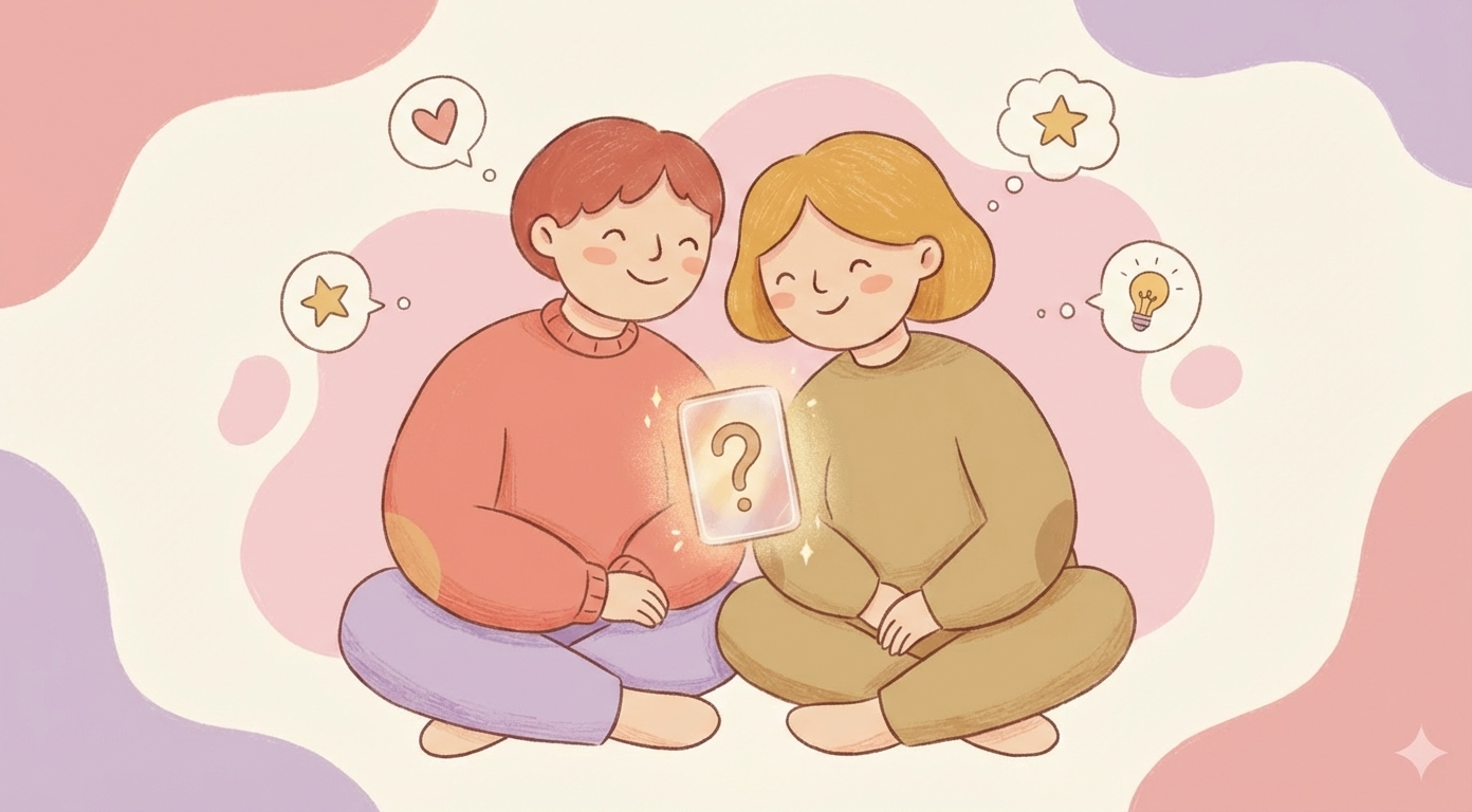 Пара весело обсуждает интересные вопросы